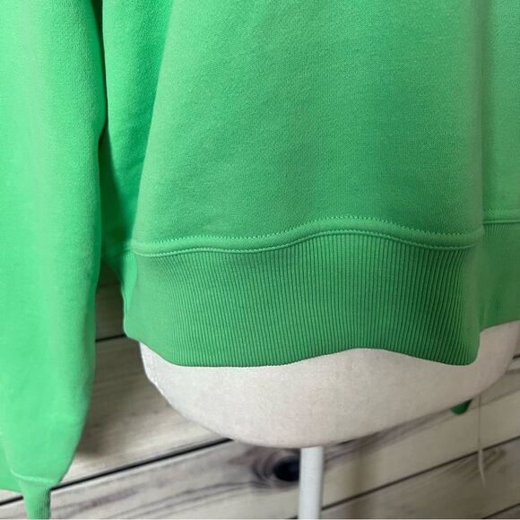 Champion Lime Green Vintage Inspired Collared Crewneck Sweatshirt - Picture 4 of 11